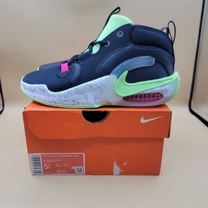 Nike Air Zoom Crossover 2 GS Kid's Shoes Size 5.5 Black White Neon Pink New